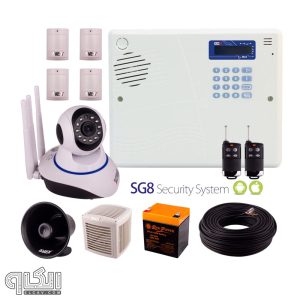 پک دوربین دزدگیر اماکن منزل دوربین برند سایلکس SG8S-4CH + PT380